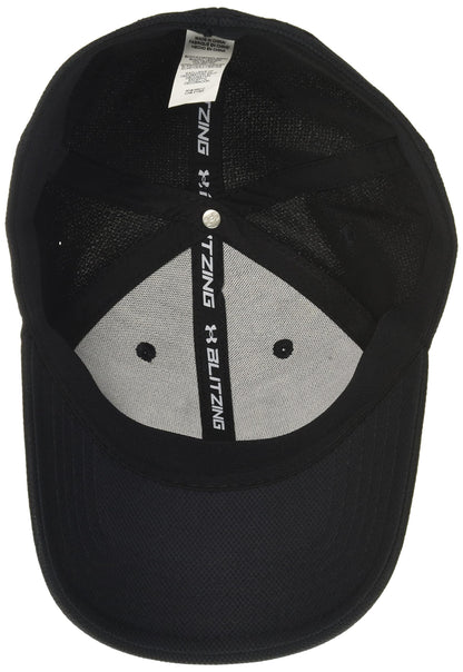 Under Armour Men's Blitzing 3.0 Cap , Black (001)/White , Small/Medium Under Armour