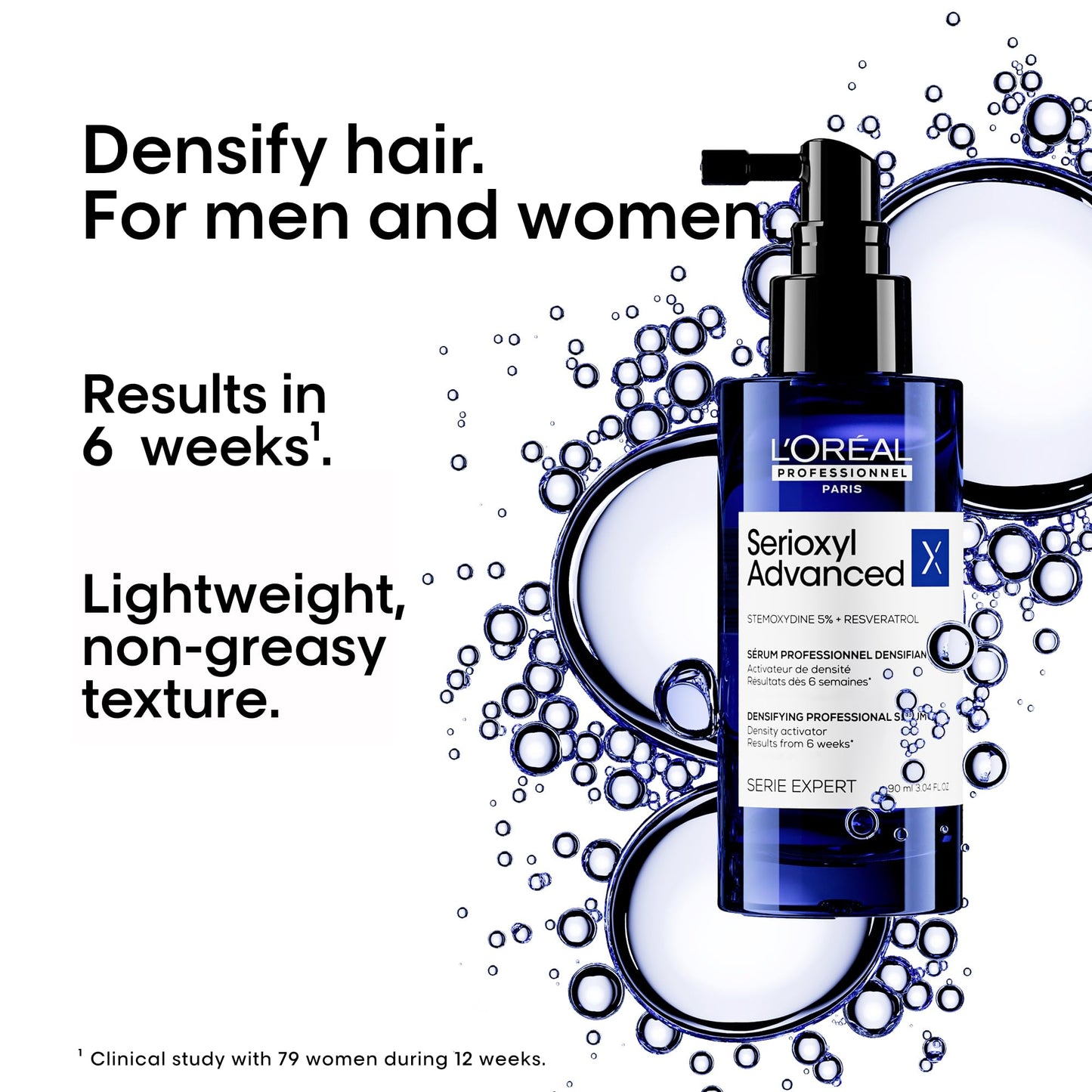 L'Oreal Professionnel Serioxyl Advanced Density Activator, Hair Thickening Serum for Thinning Hair, Promotes Growth & Density, 90 ML - Available at All In One Marketplace Canada