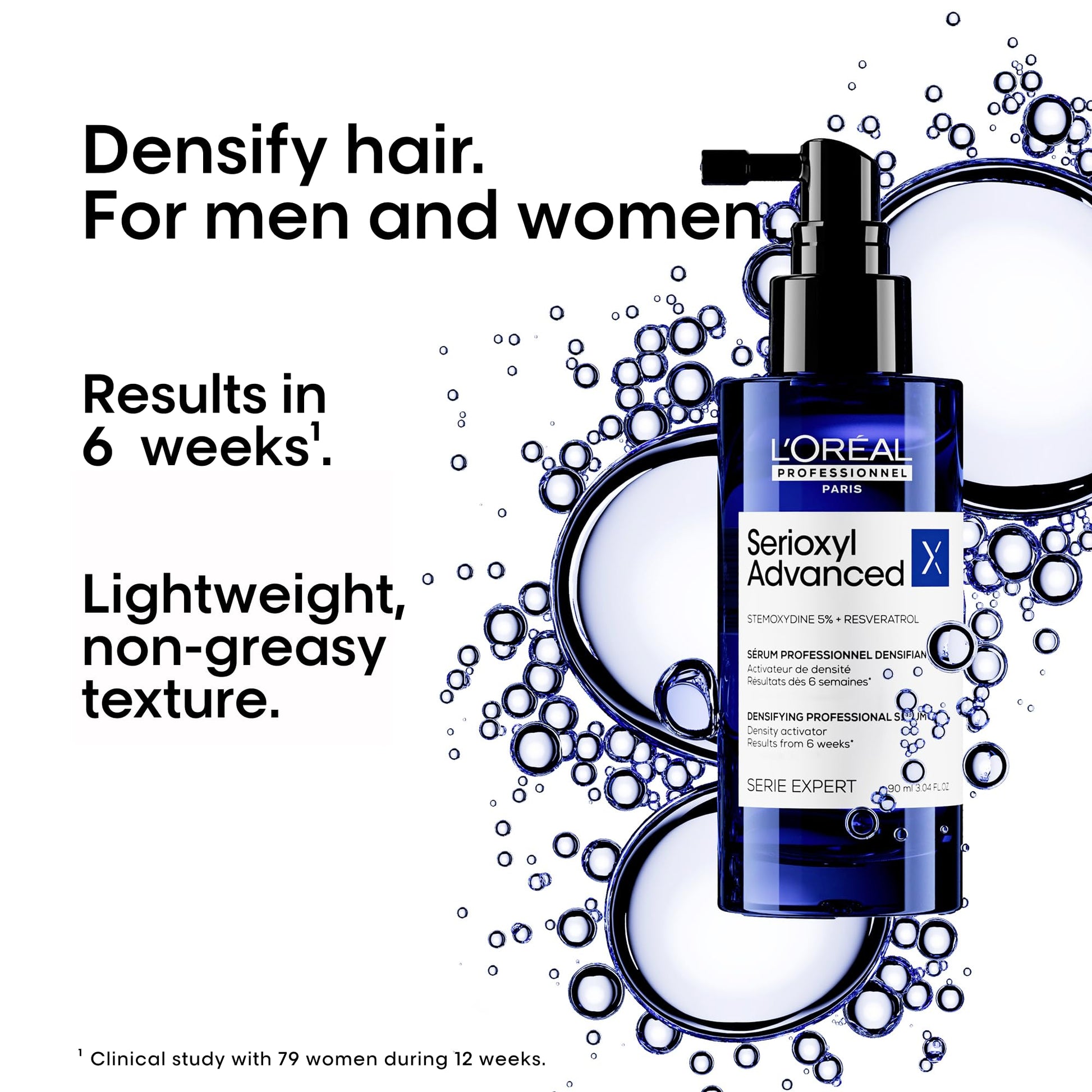 L'Oreal Professionnel Serioxyl Advanced Density Activator, Hair Thickening Serum for Thinning Hair, Promotes Growth & Density, 90 ML - Available at All In One Marketplace Canada
