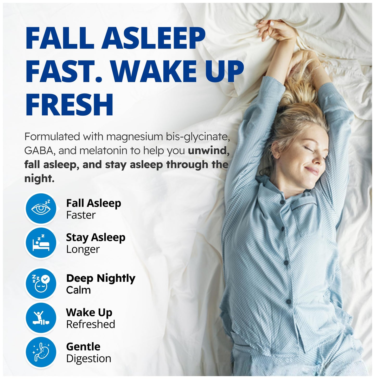 CanPrev Magnesium Bisglycinate Chelated + GABA & Melatonin, 120 Veg Caps, 120-Day Supply, Supports Restful Night, Muscle Function, Promote Relaxation & Balanced Sleep-Wake Cycle, Vegan, No GMO, Gluten - Available at All In One Marketplace Canada