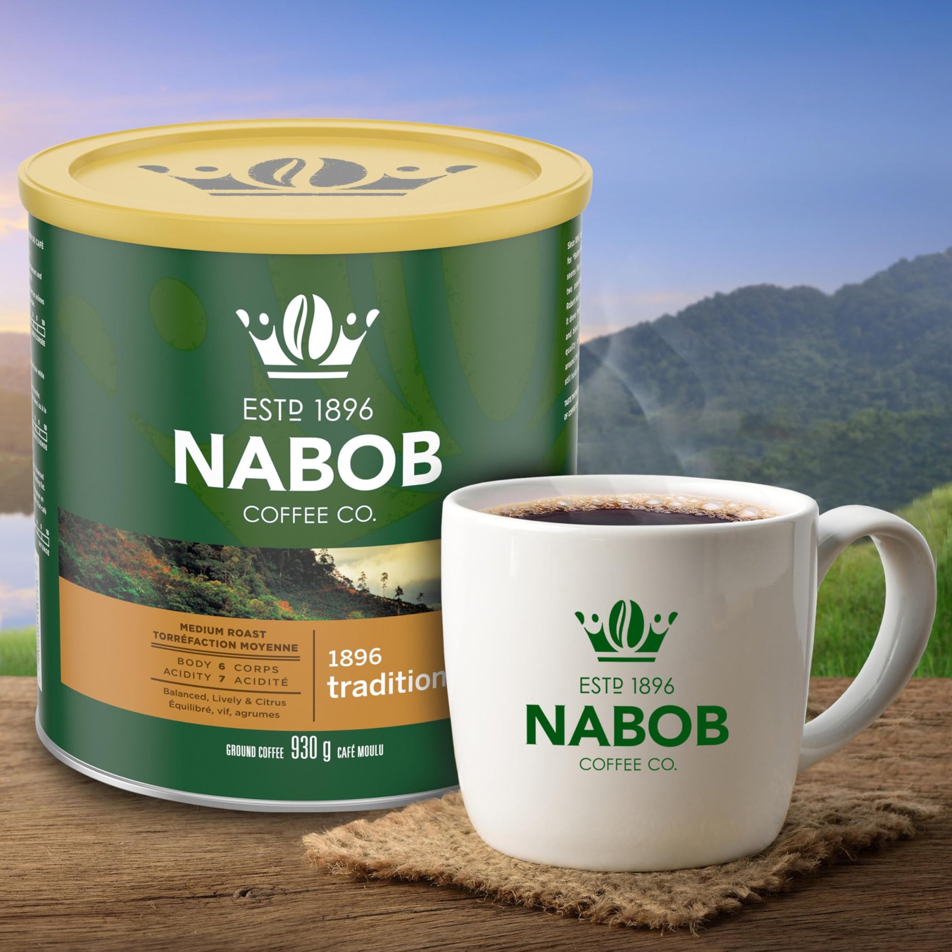 Nabob Traditional Fine Grind Ground Coffee – 930g
