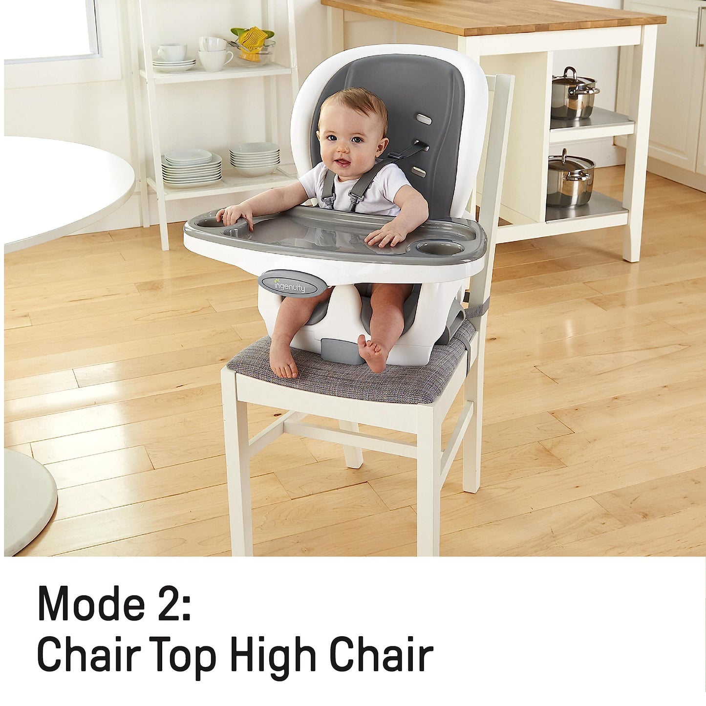 Ingenuity SmartClean Trio Elite 3-in-1 Convertible Baby High Chair, Toddler Chair, and Dining Booster Seat-Slate 🍁 All In One Marketplace Canada