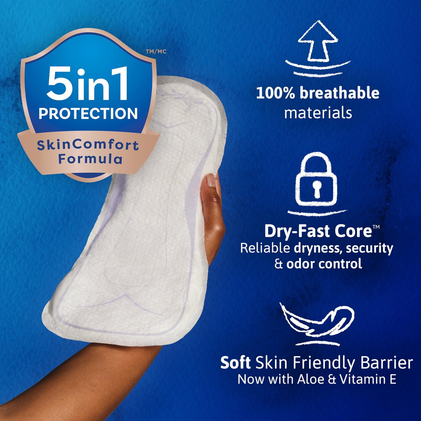 TENA Sensitive Care Overnight Extra Coverage Incontinence Pad for Women, Postpartum and Bladder Control, 90 Count - Available at All In One Marketplace Canada