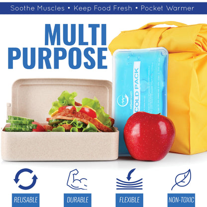 Reusable Cold Gel Ice Packs for Injuries | 7 Pack Cold Compress Gel Ice Pack for Knee, Neck, Hip, Shoulder & Back Pain - Available at All In One Marketplace Canada