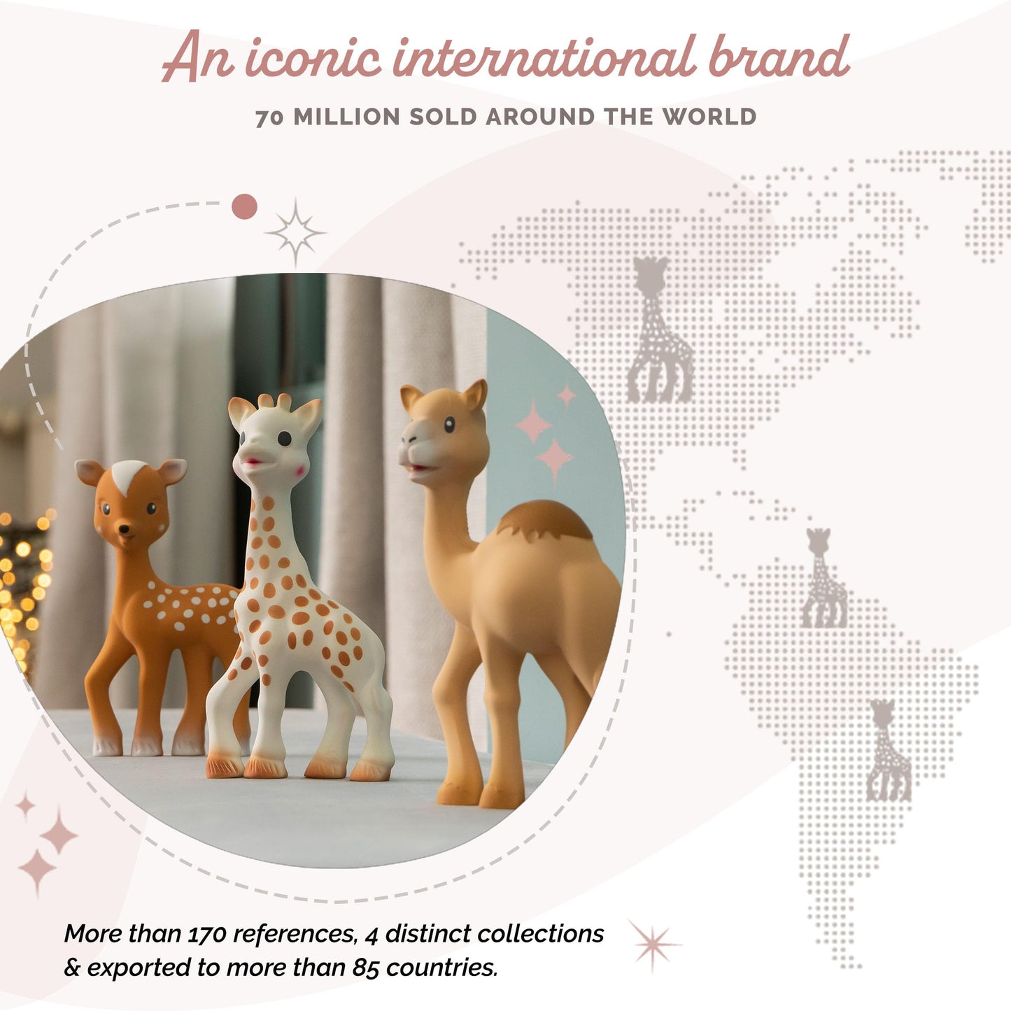 Fanfan The Fawn - Sophie la girafe's New Friend - Soft Natural Rubber - BPA-Free Teething Toy for Babies from Birth Sophie la girafe