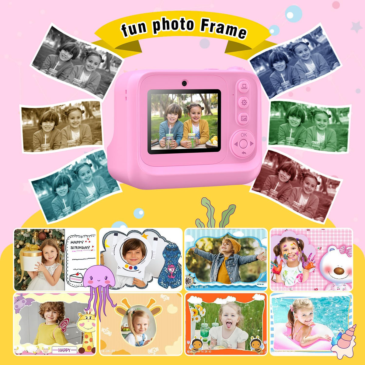 Kids Printing Camera for 3-12 Girls Boys Toddler Christmas Birthday Gifts 🍁 All In One Marketplace Canada
