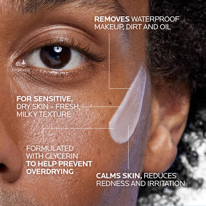 La Roche Posay Face Wash, Toleriane Dermo Cleanser, Formulated with Glycerin to Calm Irritated Skin, Gently Cleanses & Removes Makeup. Suitable for Sensitive Skin. Dermatologist Recommended, 400mL - Available at All In One Marketplace Canada