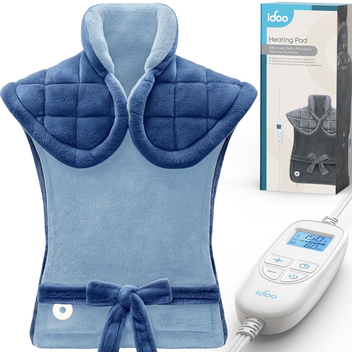 iDOO Heating Pads Electric, Christmas Birthday Gift for Women, 24"x33"Blue 🍁 All In One Marketplace Canada