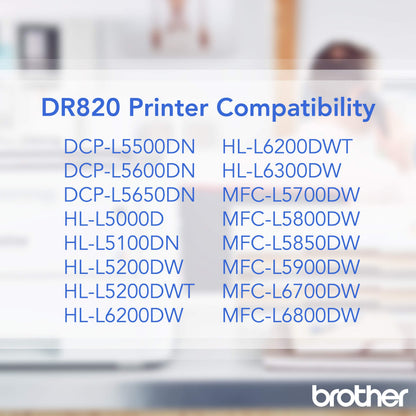 Brother Genuine Drum Unit, DR820, Seamless Integration, Yields Up to 30,000 Pages, Black 🍁 All In One Marketplace Canada