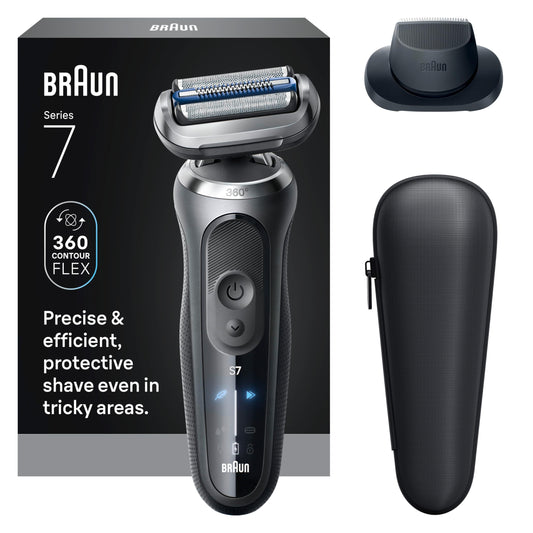 Braun Foil Shaver, Shavers for Men, Electric razor, Series 7, Wet & Dry with Turbo Mode, 7120s - Available at All In One Marketplace Canada