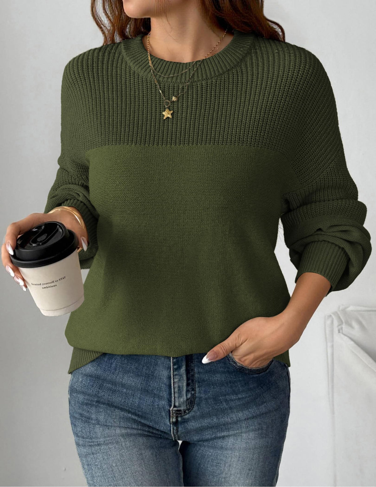 Zeagoo Oversized Sweater for Women Fall Casual Knit Winter Fashion Pullover 🍁 All In One Marketplace Canada