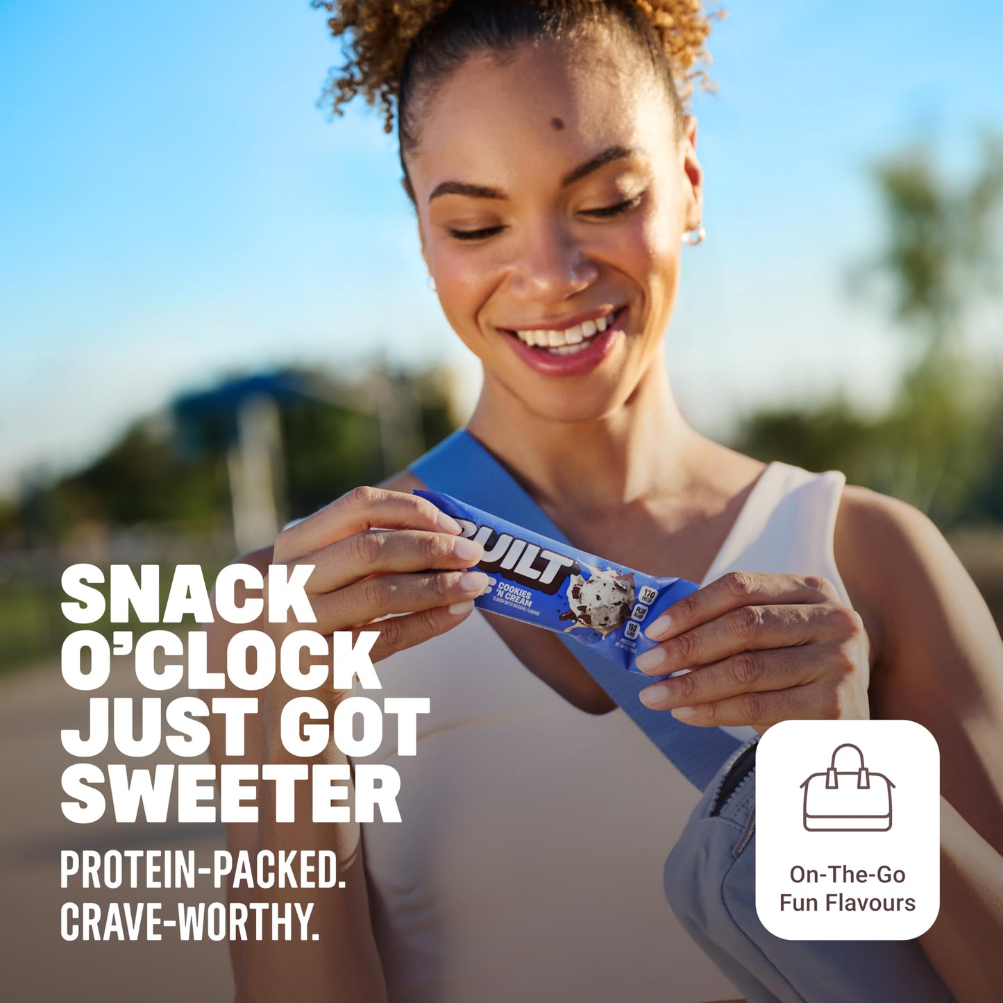 BUILT Puff Protein Bars, Cookies 'N Cream, 17g Protein - 12 Count 🍁 All In One Marketplace Canada