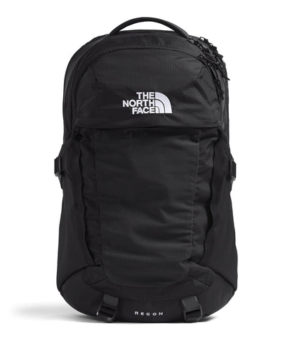 THE NORTH FACE Recon Everyday Laptop Backpack | Water Repellent Finish, 16" Laptop Sleeve, 2 Water Bottle Pockets, TNF Black/TNF Black-NPF, One Size