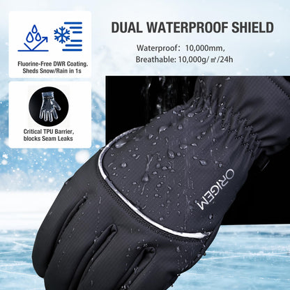Origem Warm Waterproof Winter Gloves for Men Women, 3M Thinsulate Fleece 🍁 All In One Marketplace Canada