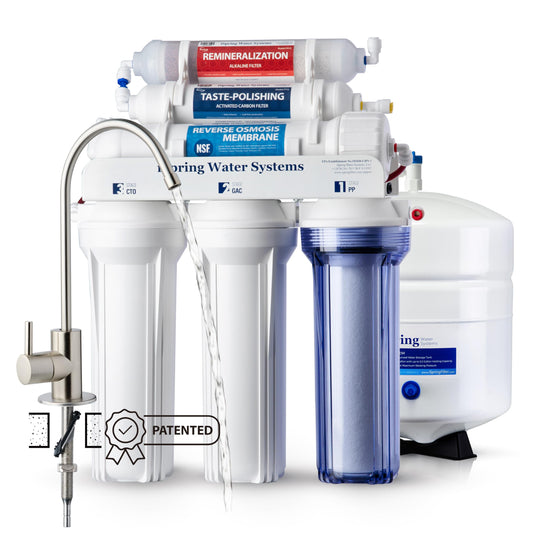 iSpring RCC7AK-BN NSF Certified, 75 GPD, Alkaline 6-Stage Reverse Osmosis System, pH+ Remineralization RO Water Filter System Under Sink Patented Top-Mounted Faucet Design for Easy Installation 🍁 All In One Marketplace Canada iSpring