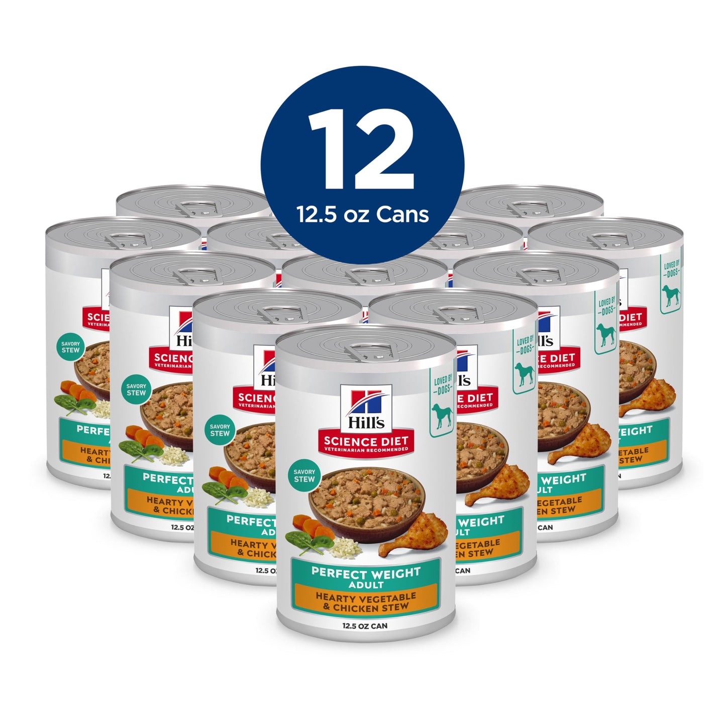 Hill's Science Diet Adult Perfect Weight Canned Dog Food, Hearty Vegetable & Chicken Stew 12 x 354 g Can 🍁 All In One Marketplace Canada