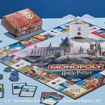 Monopoly Harry Potter Edition Board Game | A Magical Adventure at Hogwarts | Ages 8 and Up | 2 to 6 Players | Family Games | Gifts for Kids and Adults (English) Hasbro Gaming
