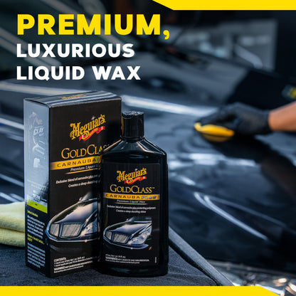 Meguiar's Gold Class Carnauba Plus Premium Liquid Wax Kit, Car Detailing Kit with a Pure Carnauba Wax Blend and a Foam Applicator Pad for Keeping Glossy Paint Protected Like a Pro, 16 Oz Bottle 🍁 All In One Marketplace Canada