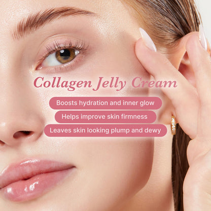 Medicube Collagen Jelly Cream- Niacinamide & Freeze-Dried Hydrolyzed Collagen - Boosts skin's barrier hydration and gives 24h Glow & Lifted Look - Korean skincare (1.69 Fl Oz (Pack of 1)) - Available at All In One Marketplace Canada