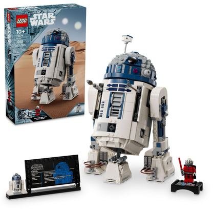LEGO Star Wars R2-D2 Building Toy Set - Play or Display Star Wars Toy for Boys & Girls, Ages 10+ - Gift Ideas for Kids & Fans - Includes 25th Anniversary Darth Malak Minifigure - 75379 - Available at All In One Marketplace Canada