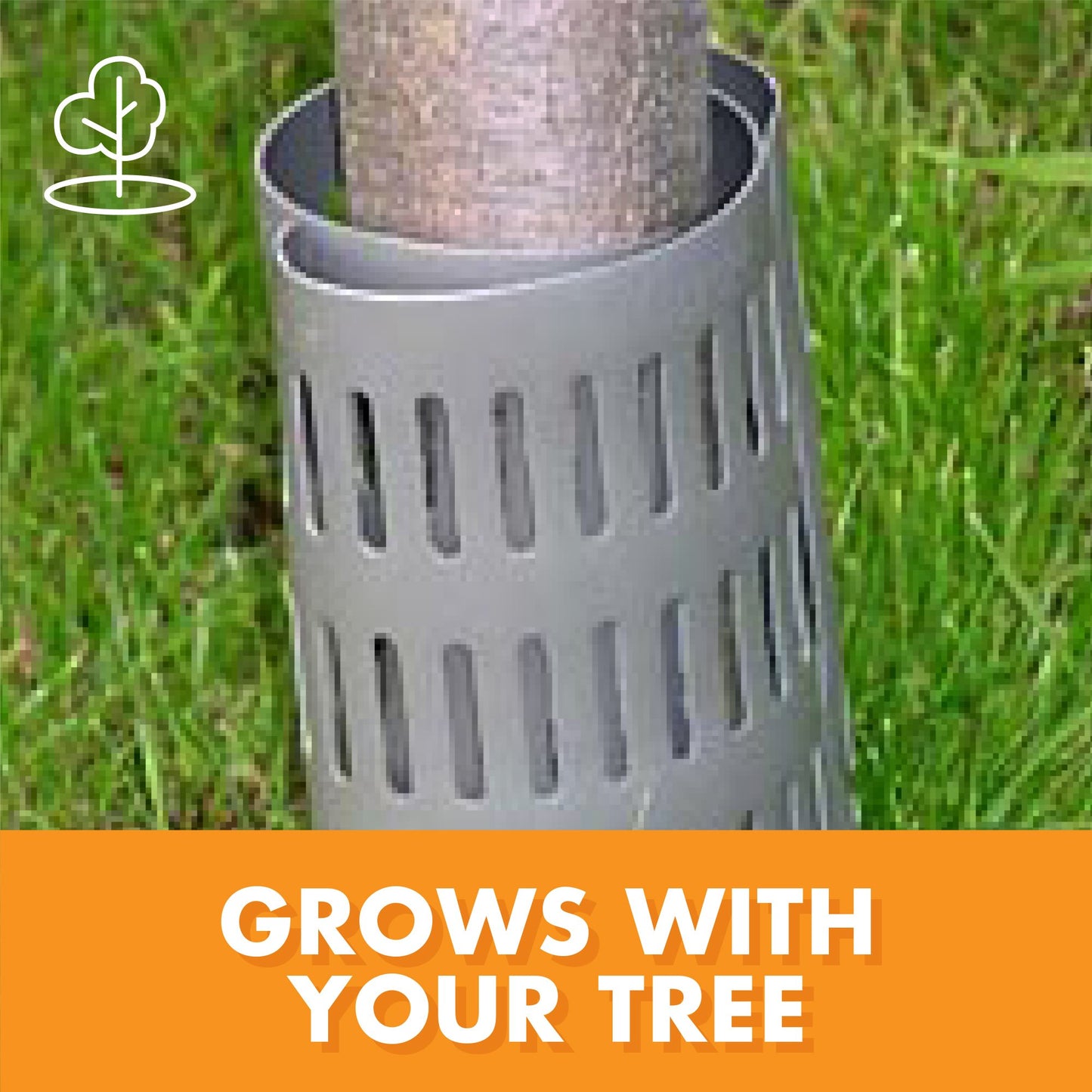 Dimex EasyFlex Plastic Tree Trunk Protectors, 6 Count, Grey (1131-6C) EasyFlex