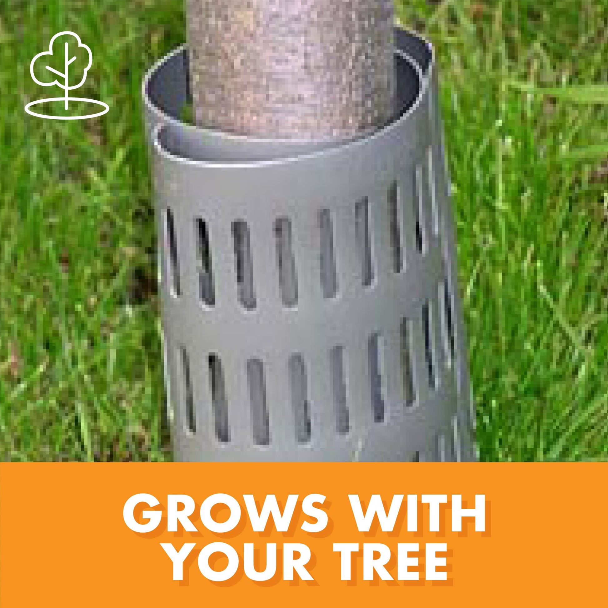 Dimex EasyFlex Plastic Tree Trunk Protectors, 6 Count, Grey (1131-6C) EasyFlex