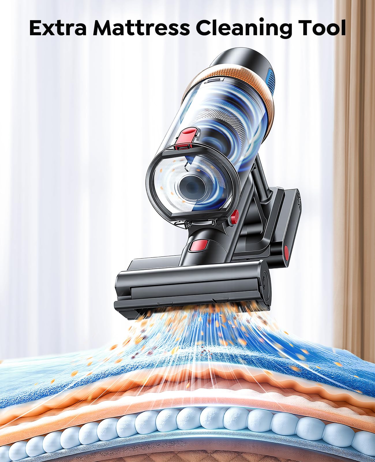 INTETURE Cordless Vacuum Cleaner, 650W 55KPA 70Mins (ECO) Vacuum Cleaners with LED Display, Self-Standing Cordless Vacuum, Anti-Tangle, Rechargeable Stick Vacuum for Home/Pet Hair/Carpet - Available at All In One Marketplace Canada
