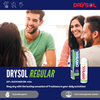 DRYSOL 12% Regular Strength - Clinical Strength Antiperspirant - Aluminum Chloride Hexahydrate - Moderate Sweating Control - For Men and Women - Available at All In One Marketplace Canada