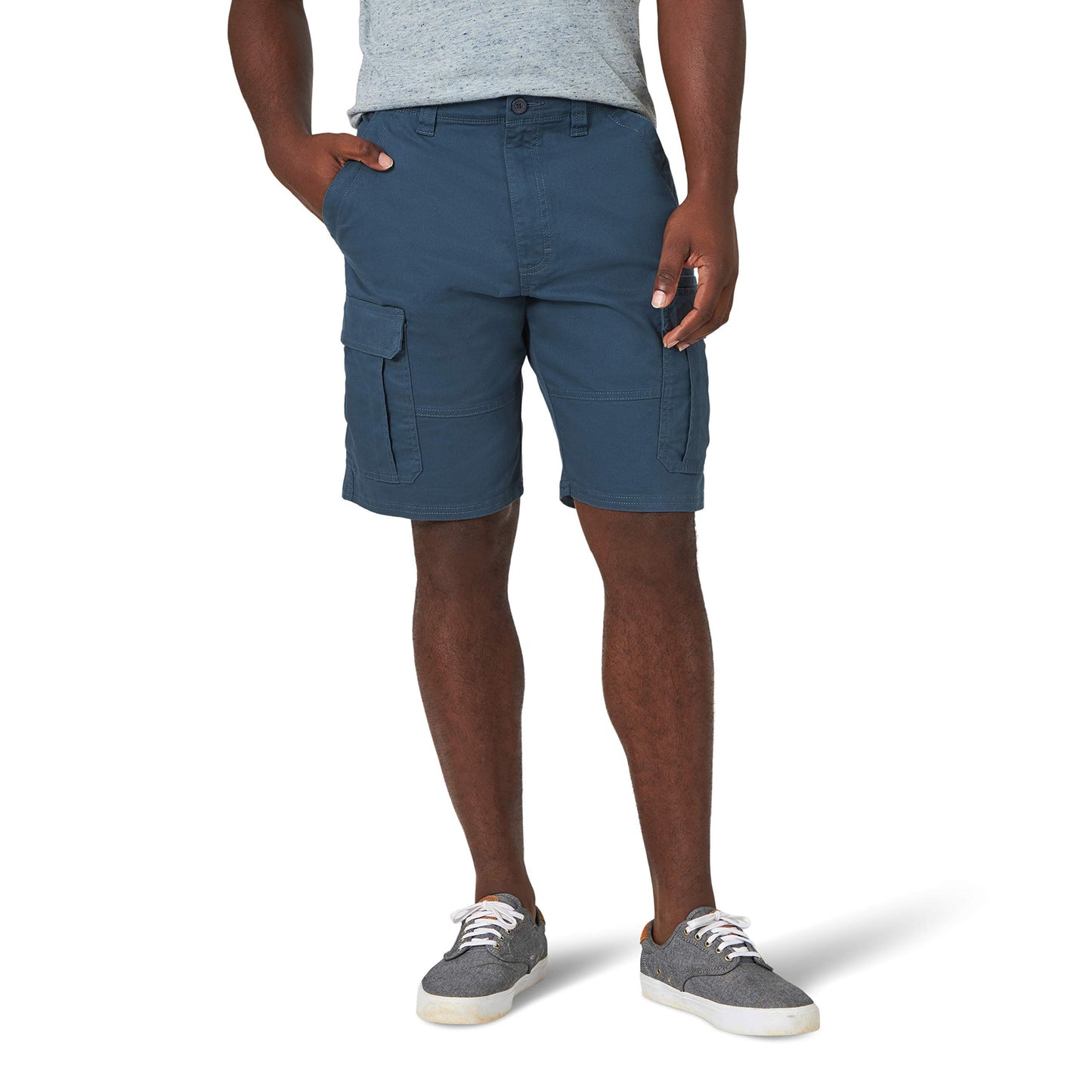 Short cargo extensible classique Wrangler Authentics pour homme, bleu nuit, 36