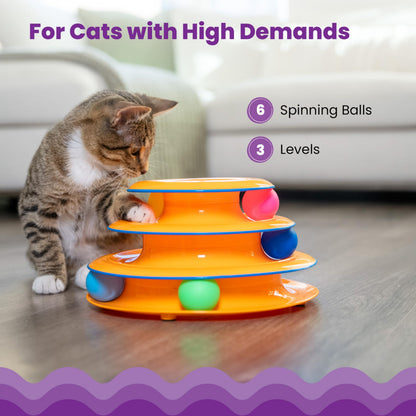 Petstages Tower of Tracks Interactive 3-Tier Cat Toy Catstages