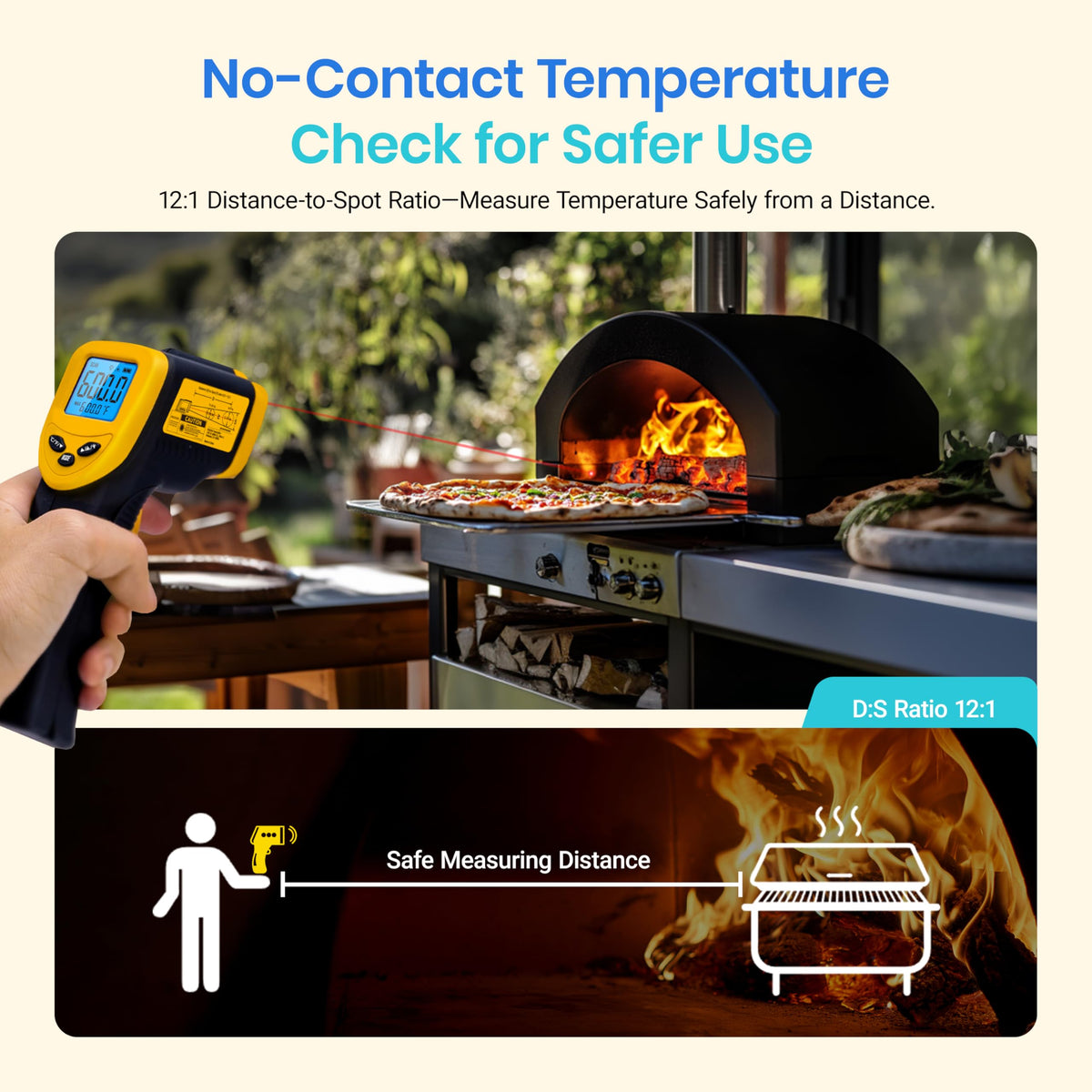 Etekcity Lasergrip 774 Infrared Thermometer, -58°F to 842°F (-50℃～450℃)