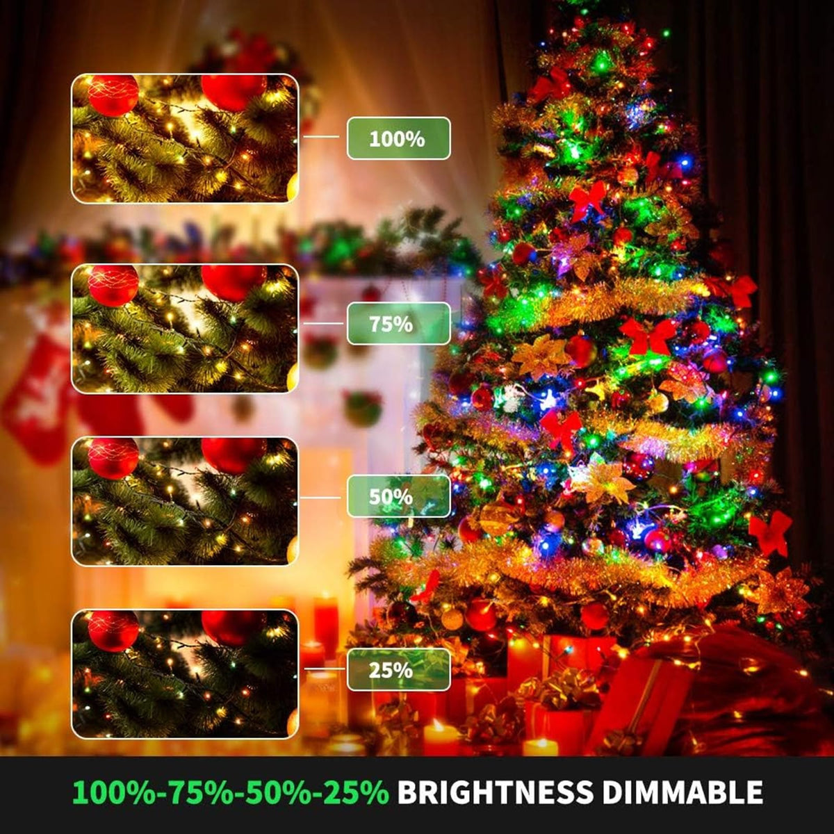 MZD8391 105FT 300LED Color Changing Christmas Light, Christmas Tree Lights 🍁 All In One Marketplace Canada