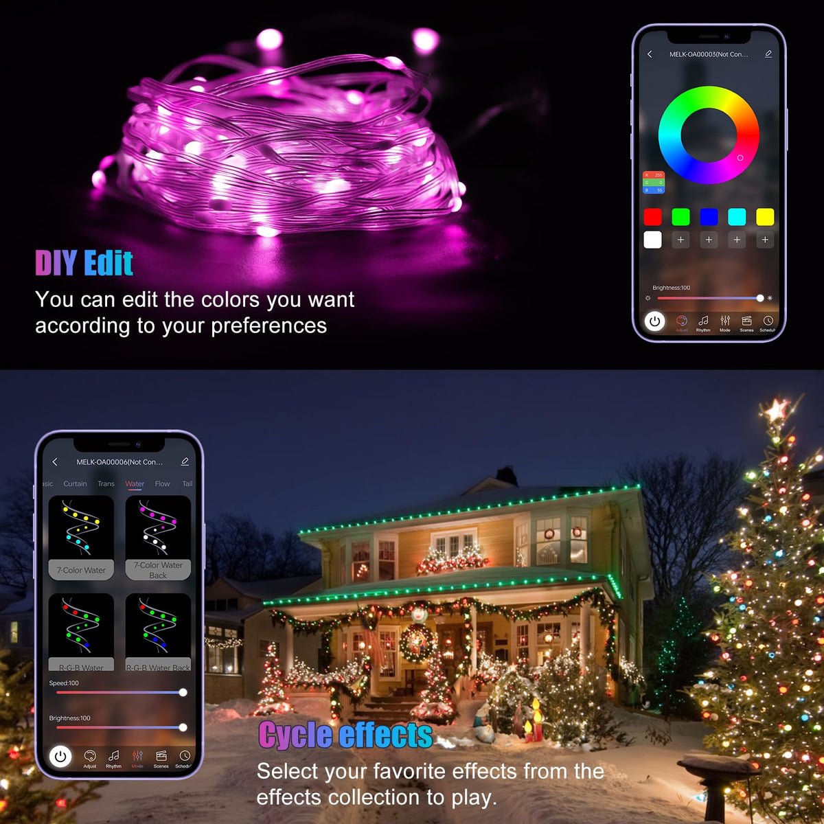 Electight Fairy Lights, 20M RGB Color Changing String Lights, Ultra Long 🍁 All In One Marketplace Canada