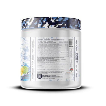 REDCON1 Total War Pre Workout Powder, Arctic Ice - Beta Alanine + Citrulline Malate Vegan & Keto Friendly Preworkout for Men & Women with 250mg of Caffeine - Fast Acting HMB (30 Servings) Redcon1