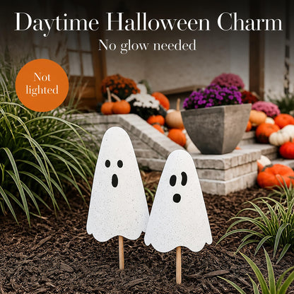 Pancartes de jardin fantômes en métal pour Halloween Mud Pie, 24 po, 20 po
