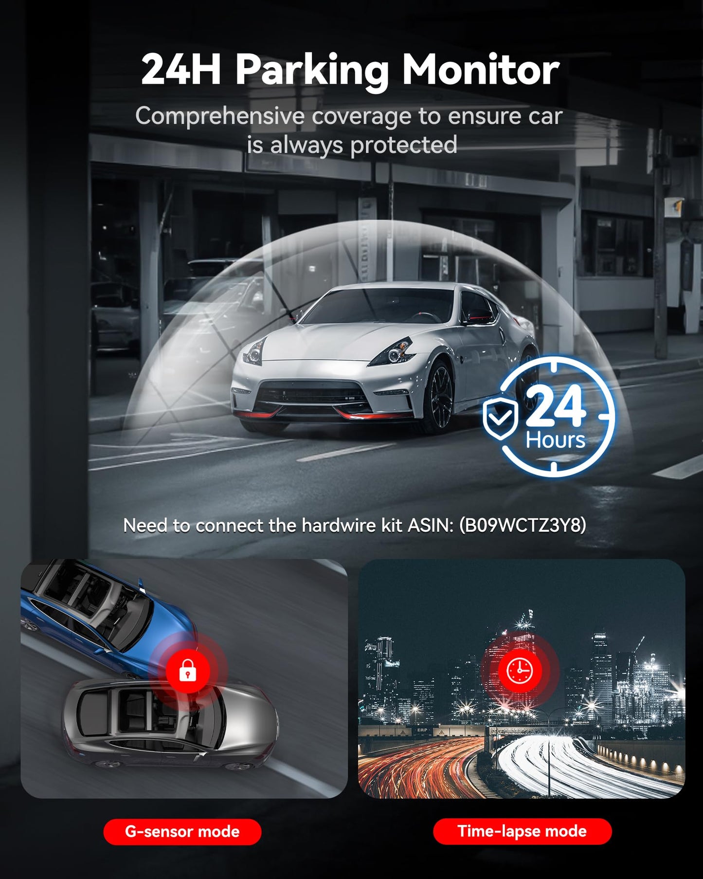 REDTIGER 4K Dash Cam Front and Rear, STARVIS 2 Sensor, Touch Screen 3.18", Voice Control, 20MB/s 5.8GHz WiFi 6 Car DashCam with 128GB Card, GPS, Night Vision, Emergency Lock, Parking Mode(F7N Touch)