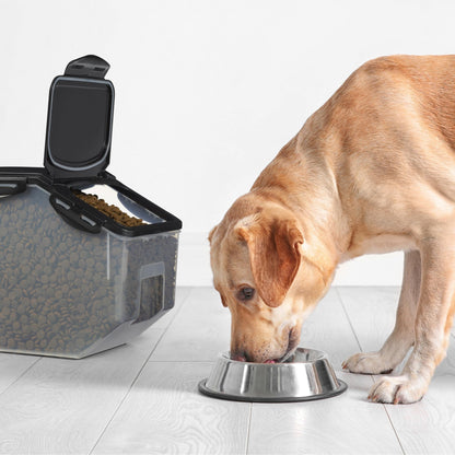Starfrit LocknLock Pet Food Container with Wheels - 406oz/12L - Airtight - 4-Sided Locking Flip Top Lid 🍁 All In One Marketplace Canada