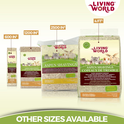 Living World Aspen Shavings - 41 L (2500 cu in)