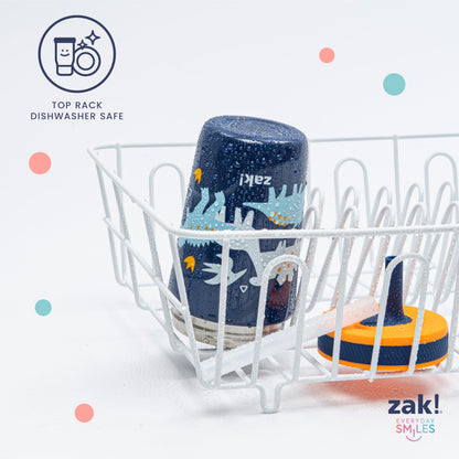 Zak Designs Happy Fruit Kelso 12oz Stainless Steel Leak-Proof Toddler Cup Zak Designs