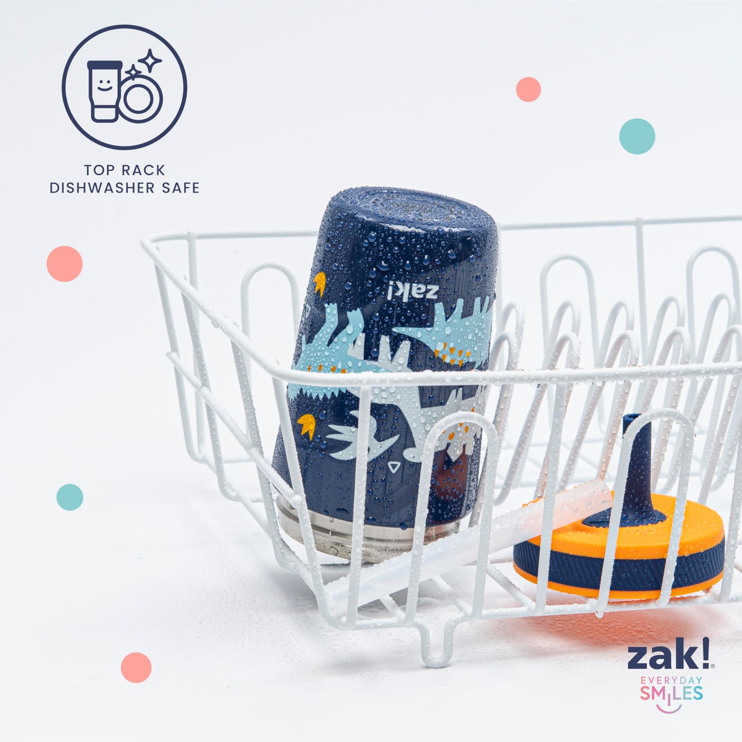 Zak Designs Bluey Kelso 12oz Stainless Steel Leak-Proof Toddler Straw Cup Zak Designs