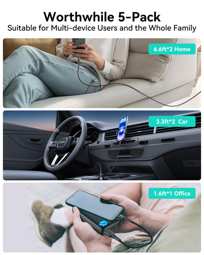 INIU USB A to USB C Cable, QC 3.0 Fast Charging USB C Cable