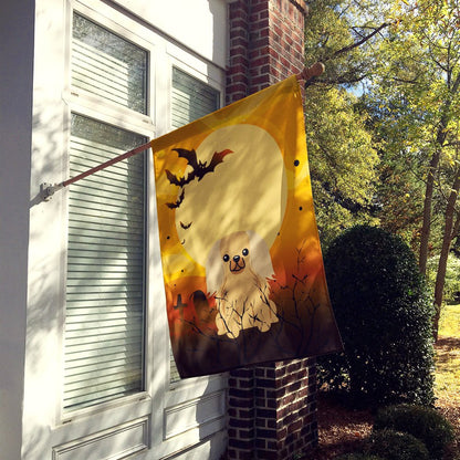 Caroline's Treasures BB4370CHF Halloween Pekingnese Fawn Sable Flag Canvas House Size, Large, Multicolor