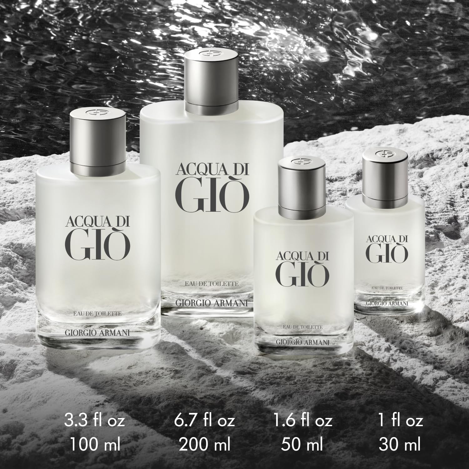 Armani beauty - Acqua di Gio - Eau de Toilette - Cologne for Men - Long Lasting Fragrance with Bergamot notes, Jasmine, White Musks, Patchouli & Cedarwood – 3.3 Fl Oz - Available at All In One Marketplace Canada