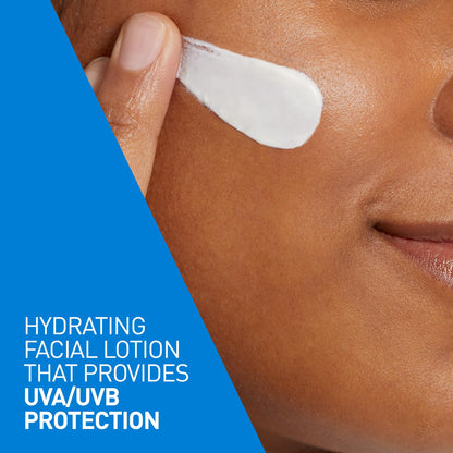 CeraVe Facial Moisturizer with SPF 30. Face Sunscreen Lotion with Hyaluronic Acid, Niacinamide & Ceramides for Women & Men. Oil-free, normal to dry skin. Verified Extended Use Date, Travel Size 89ML