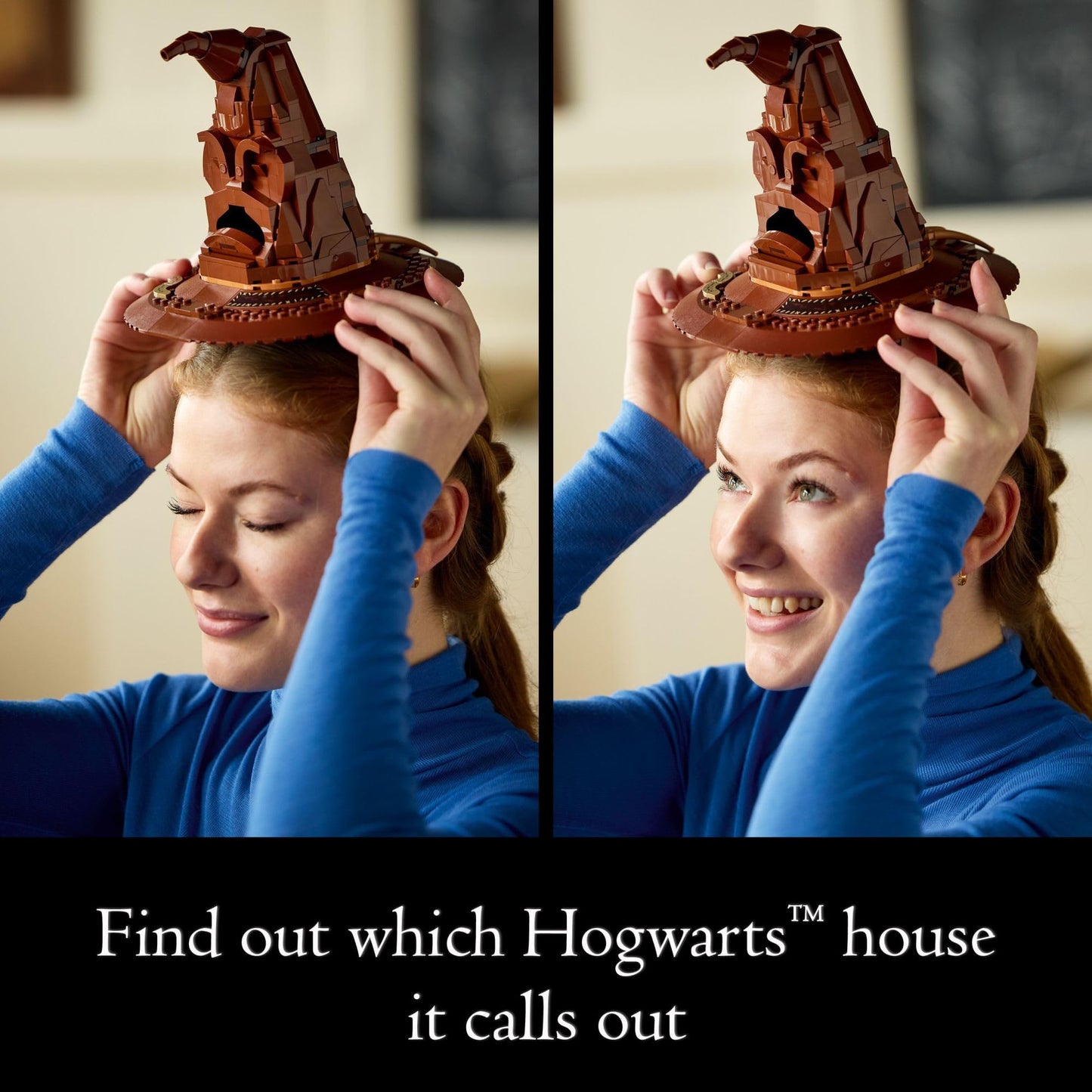 LEGO Harry Potter Talking Sorting Hat W/ 31 Voices - Harry Potter Building Set - Gift Idea for Adults, Women & Men, 18+ - 76429 LEGO
