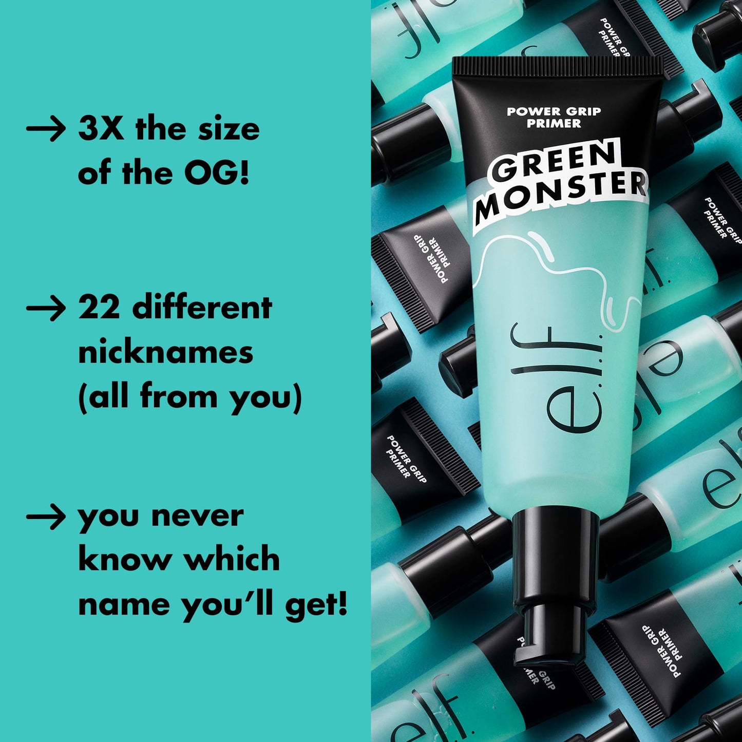 e.l.f. Power Grip Primer Jumbo, Gel-Based & Hydrating Face Primer for Smoothing Skin & Gripping Makeup, Moisturizing & Priming, Vegan & Cruelty-Free, 2.5 oz