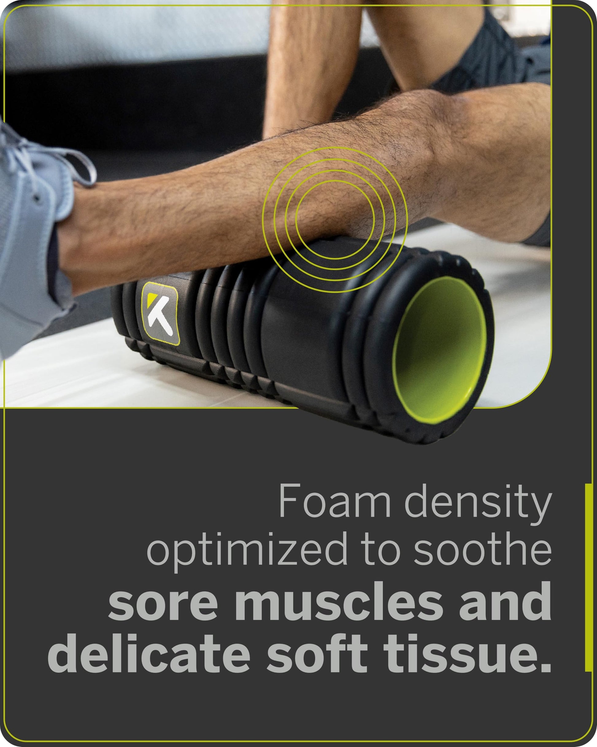 TriggerPoint Grid Foam Roller with Free Online Instructional Videos, Original (13-Inch), Black TRIGGERPOINT