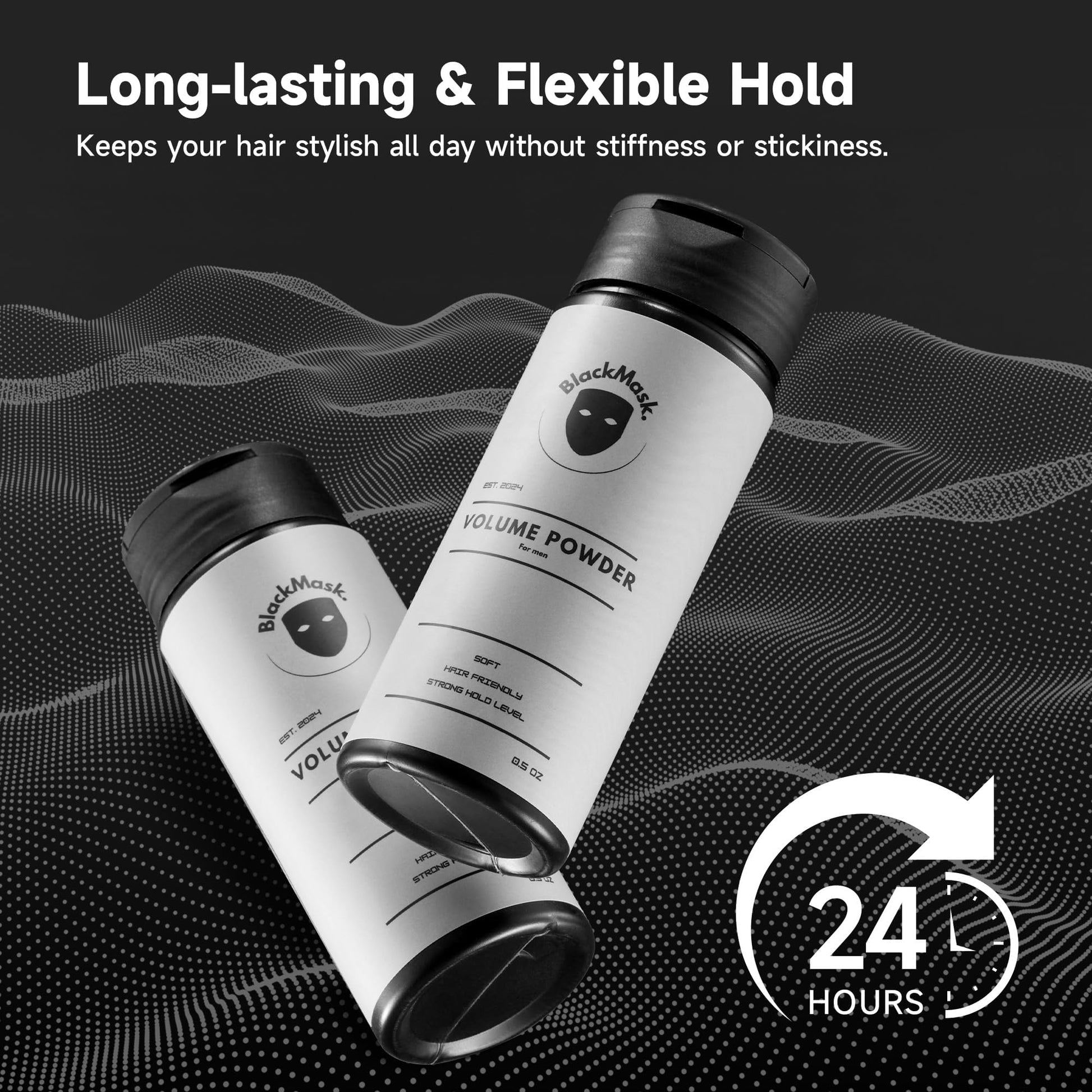 Hair Texture Powder for Men, Easy-to-Apply Styling Powder for Dry Hair Looks (Pack of 1)