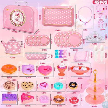 Hohosunlar Tea Party Set for Little Girls, Kids Tea Set for Toddler 3-5 6-8 🍁 All In One Marketplace Canada