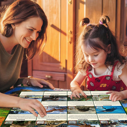 SenZjx Advent calendar 2026, Dinosaur Advent Calendar Kids Gift, Christmas Surprise 24 Unique Dinosaurs with Educational Facts - Family Dice Game with Escape Map 🍁 All In One Marketplace Canada